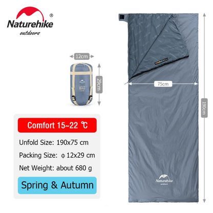 Sierra Ultralight Sleeping Bag | 3-Season, Moisture-Repellent, Envelope Style 0