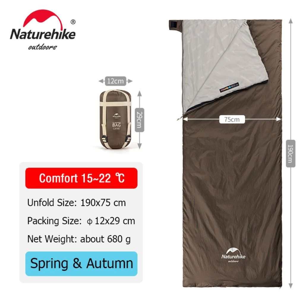 Sierra Ultralight Sleeping Bag | 3-Season, Moisture-Repellent, Envelope Style 3