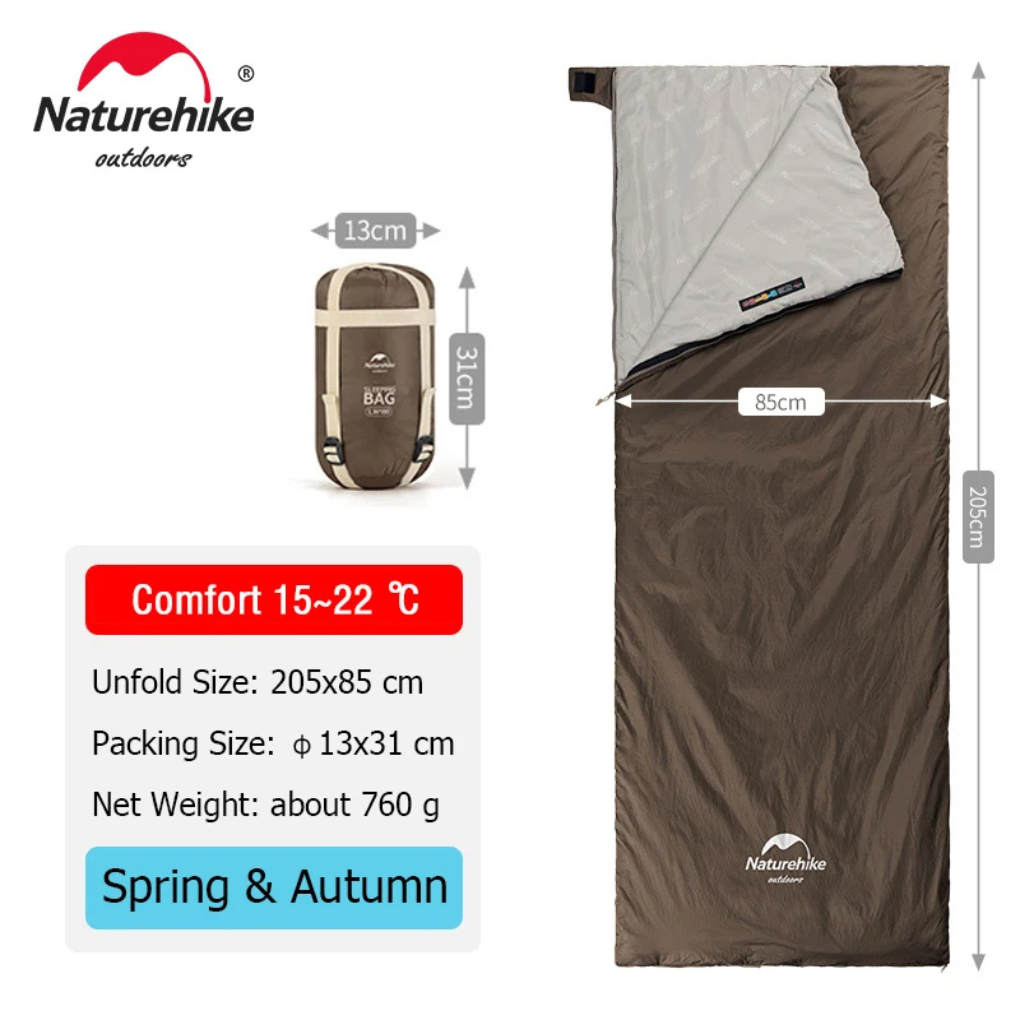 Sierra Ultralight Sleeping Bag | 3-Season, Moisture-Repellent, Envelope Style 5