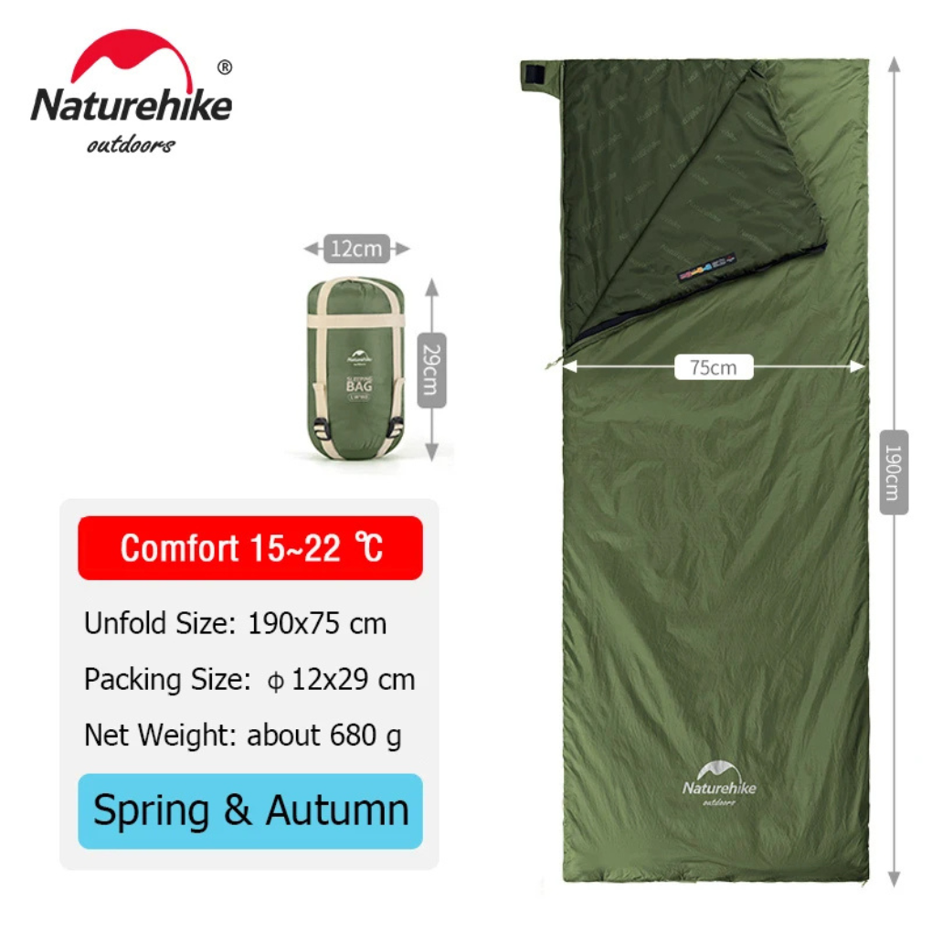 Sierra Ultralight Sleeping Bag | 3-Season, Moisture-Repellent, Envelope Style 6