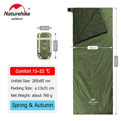 Sierra Ultralight Sleeping Bag | 3-Season, Moisture-Repellent, Envelope Style 7