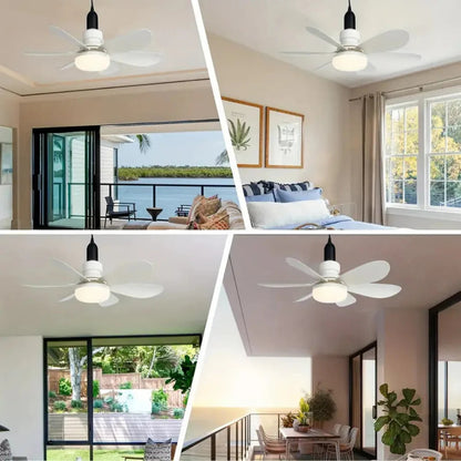 SkyeLight Ceiling Fixture | Remote Controlled LED with Whisper-Quiet Fan 4