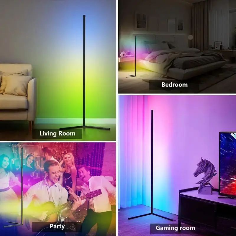 Sola Corner Floor Lamp | 155 cm Dimmable RGB with App Control and Music Sync 2