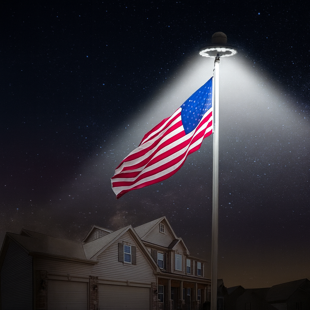 Sola Flagpole Light | Solar Powered, High Brightness, Weather Resistant 0