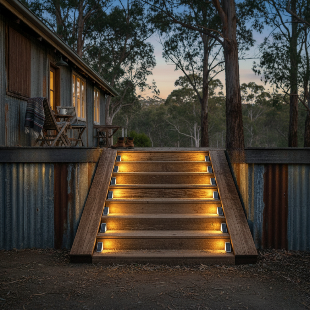 Solara Outdoor Lights | Wireless Solar-Powered LED Stair Lighting 3