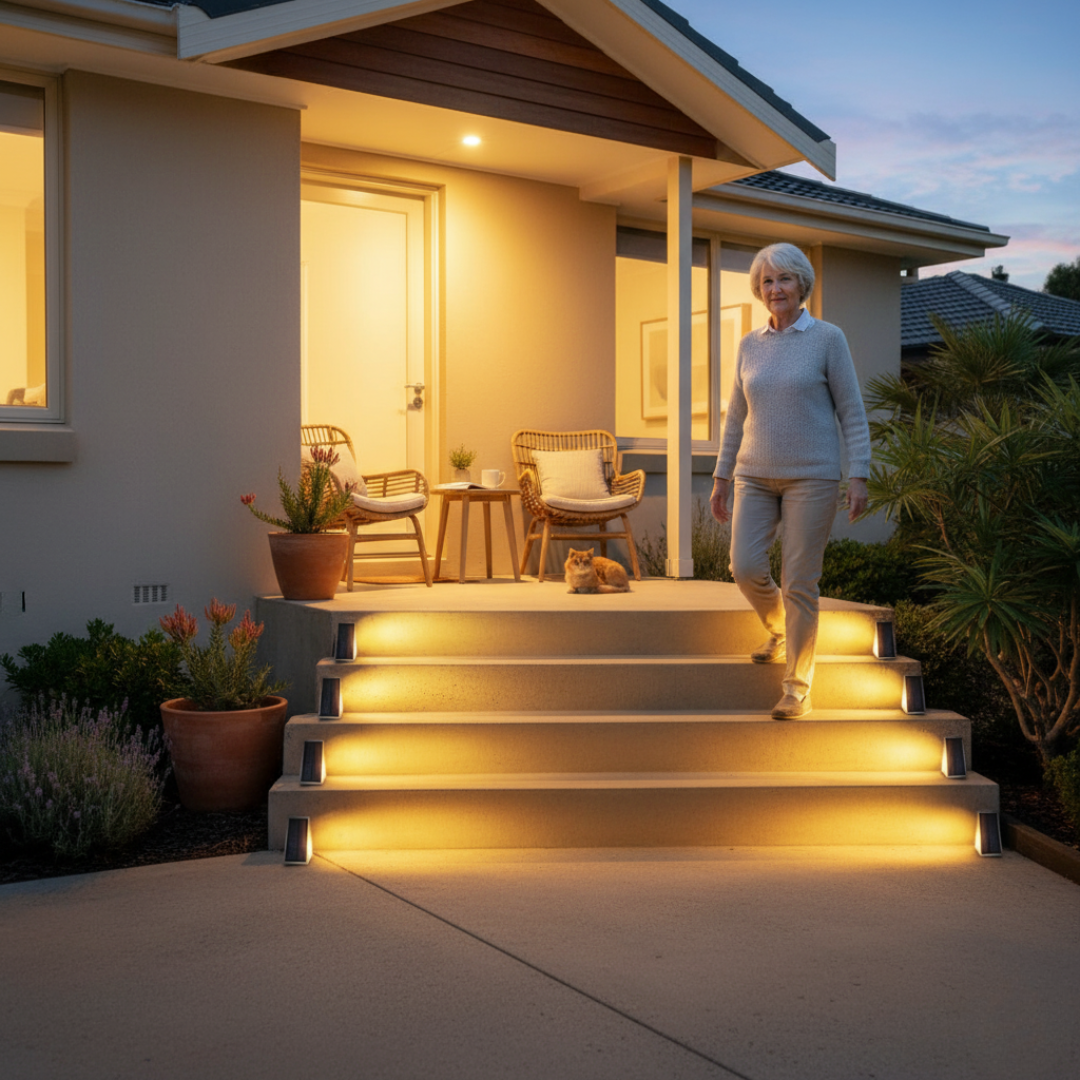 Solara Outdoor Lights | Wireless Solar-Powered LED Stair Lighting 5