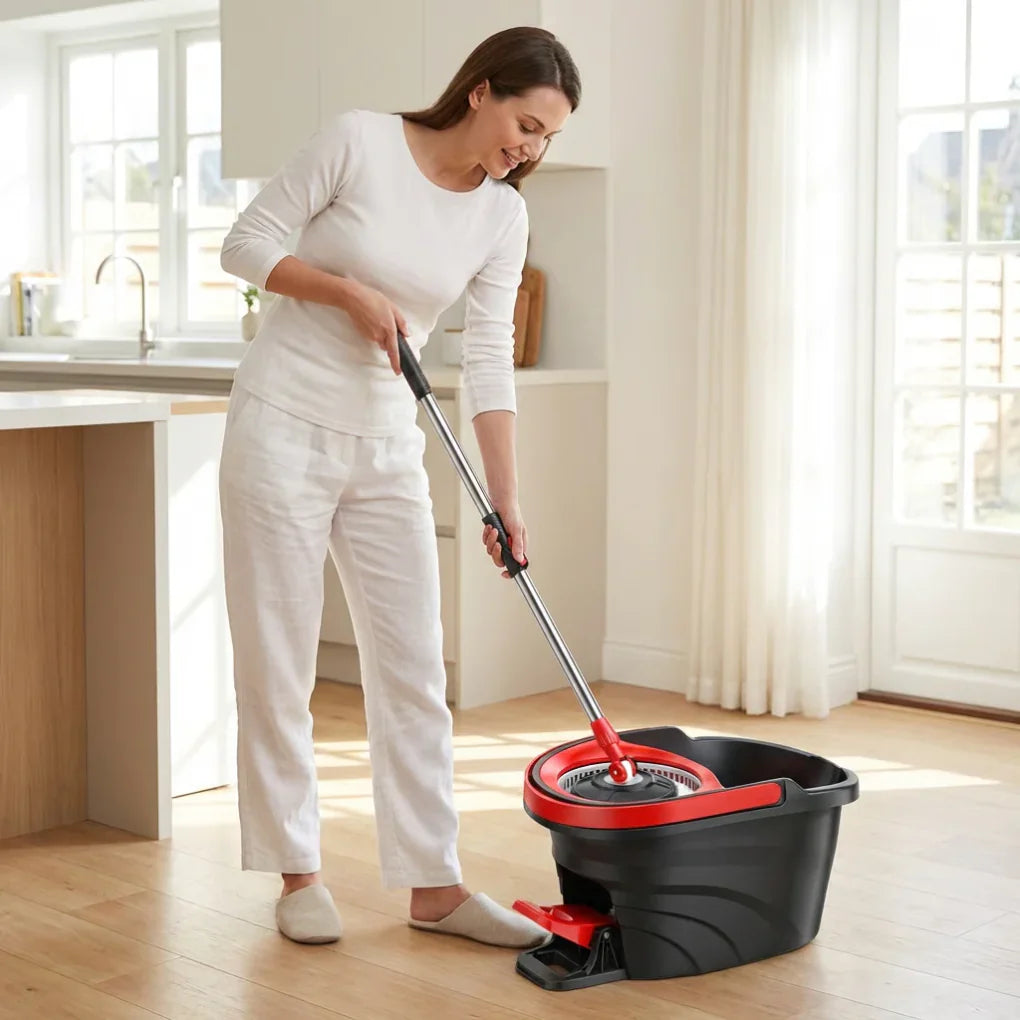 Soma Spin Mop | Microfiber Head, Adjustable Handle 1