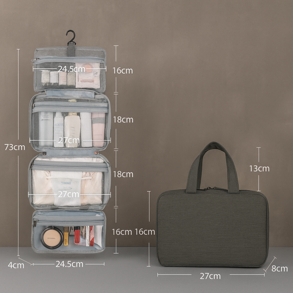 Soma Toiletries Organizer | Multi-Compartment, Travel-Friendly 0