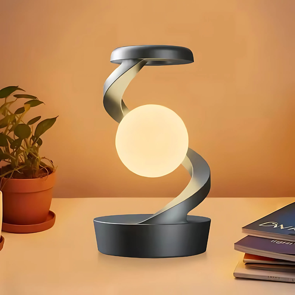 Sorin Spiral Desk Lamp | Metal Construction, Warm LED Lighting 3