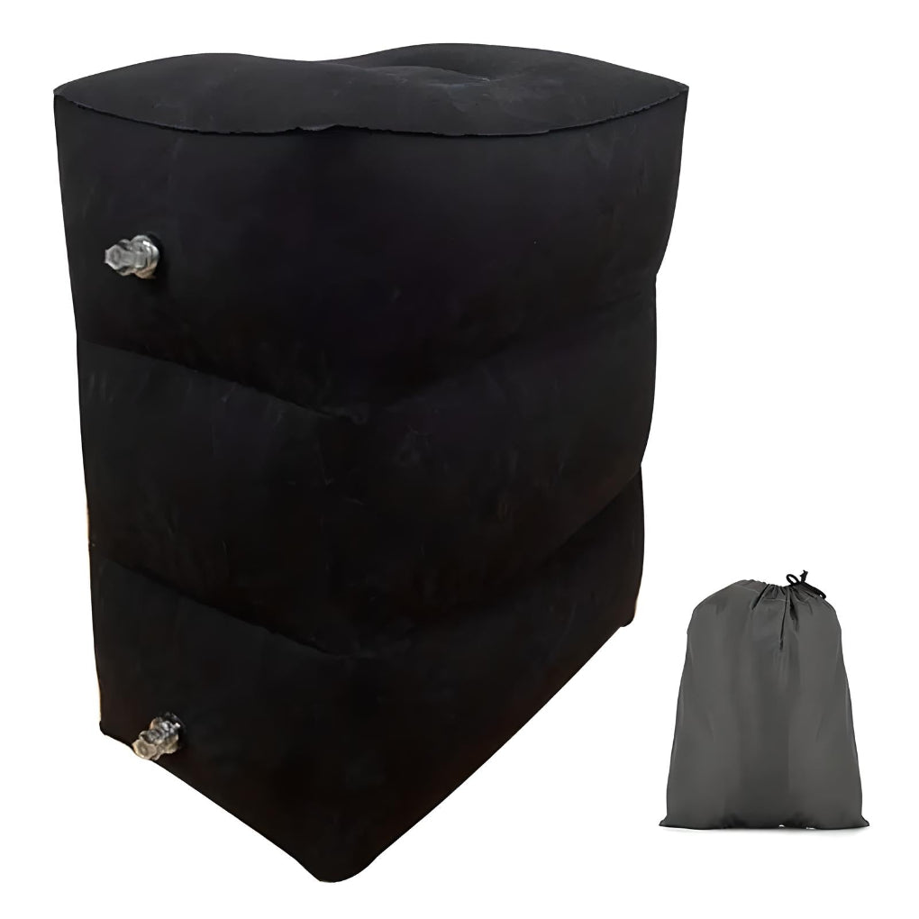Trego Inflatable Footrest | Travel Comfort, Cotton Surface 0