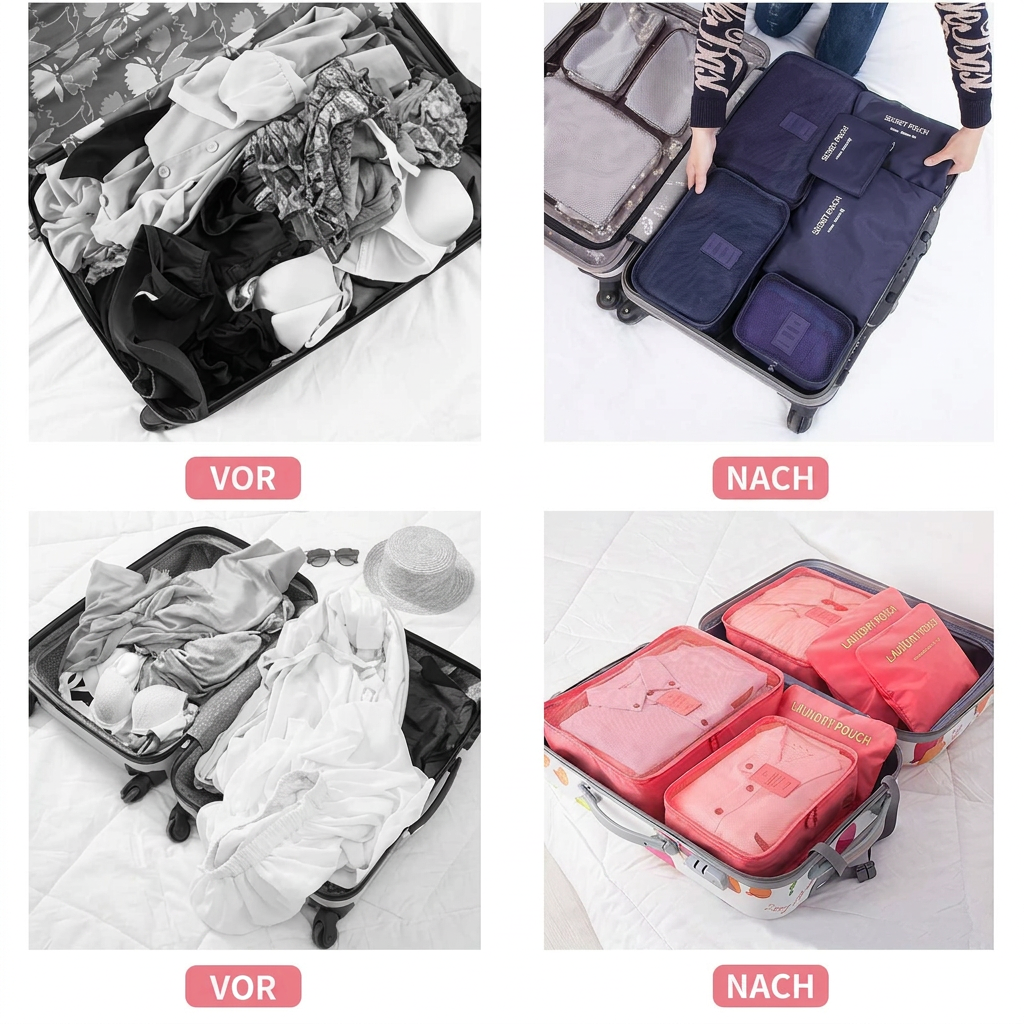 Trego Travel Storage Cubes | 6-Piece Packing Organizer Set 7