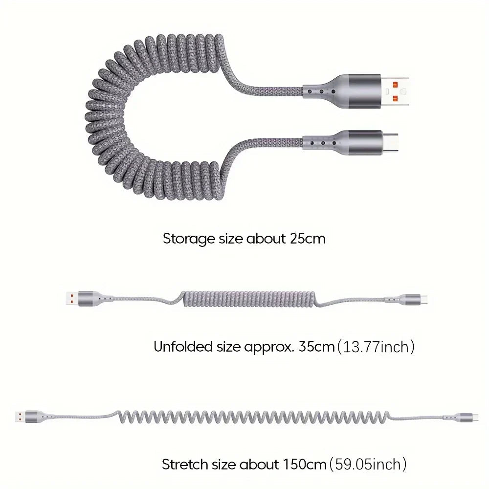 Veer USB-C Cable | 100W PD Fast Charging, Spring Design 2