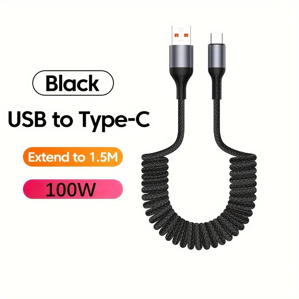 Veer USB-C Cable | 100W PD Fast Charging, Spring Design 7