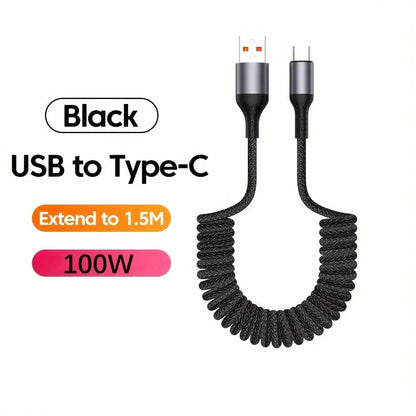 Veer USB-C Cable | 100W PD Fast Charging, Spring Design 7