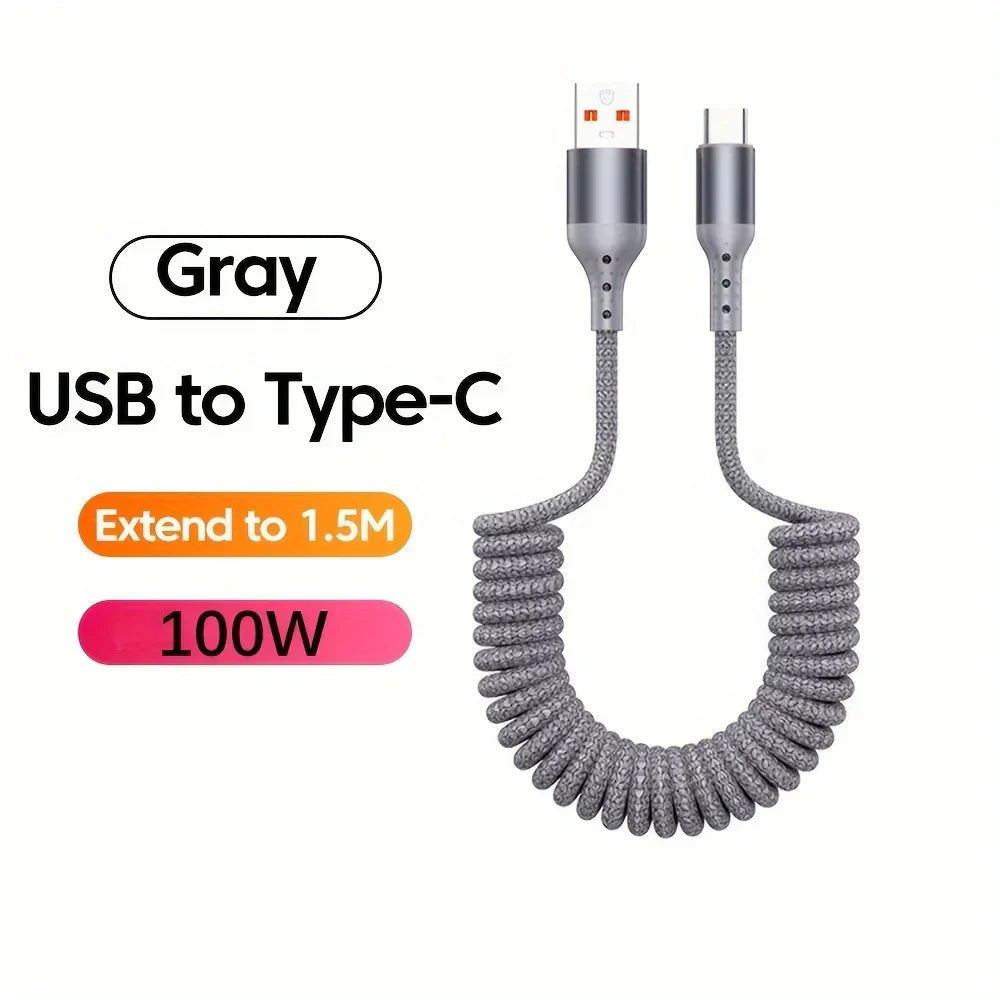 Veer USB-C Cable | 100W PD Fast Charging, Spring Design 8
