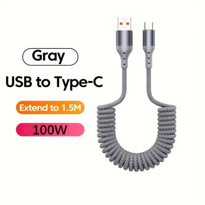 Veer USB-C Cable | 100W PD Fast Charging, Spring Design 8