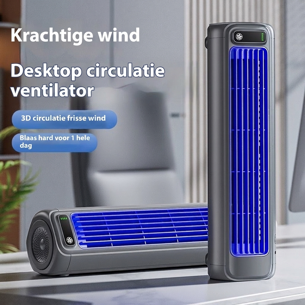 Vento Portable USB Fan | Silent Operation, Large Airflow, 2000mAh Battery 2