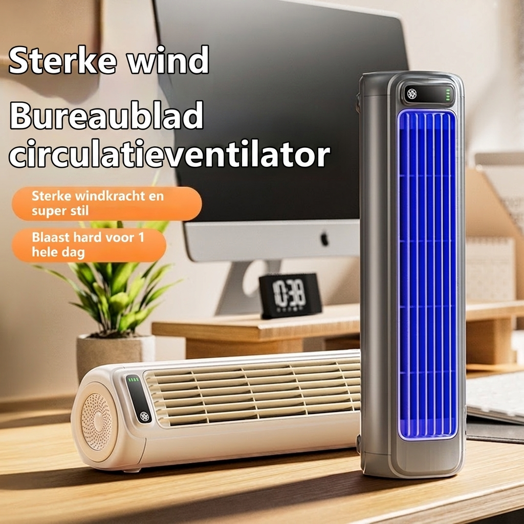 Vento Portable USB Fan | Silent Operation, Large Airflow, 2000mAh Battery 4