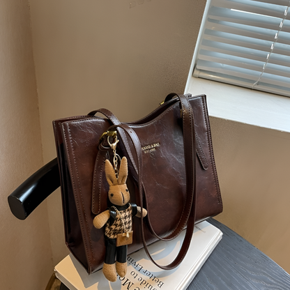 Vera Essence Shoulder Bag | Vintage-Inspired Leather, Spacious 1