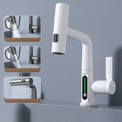 WaveFlex Kitchen Faucet | Flexible Spout, LED Temperature Indicator, Brushed Nickel 11