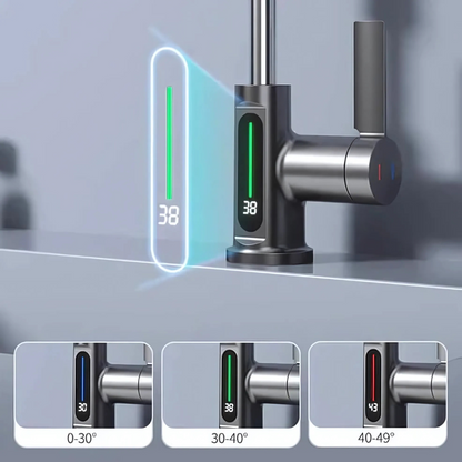 WaveFlex Kitchen Faucet | Flexible Spout, LED Temperature Indicator, Brushed Nickel 5