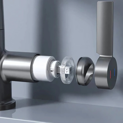 WaveFlex Kitchen Faucet | Flexible Spout, LED Temperature Indicator, Brushed Nickel 6