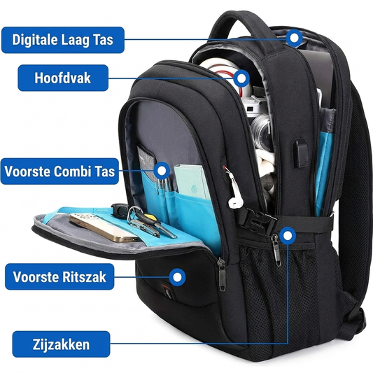 Wexler Travel Backpack | Water-Repellent, Laptop Friendly 1