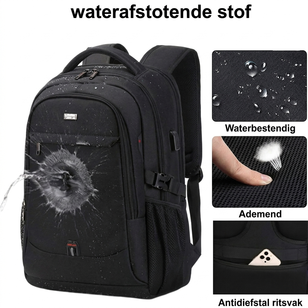 Wexler Travel Backpack | Water-Repellent, Laptop Friendly 4