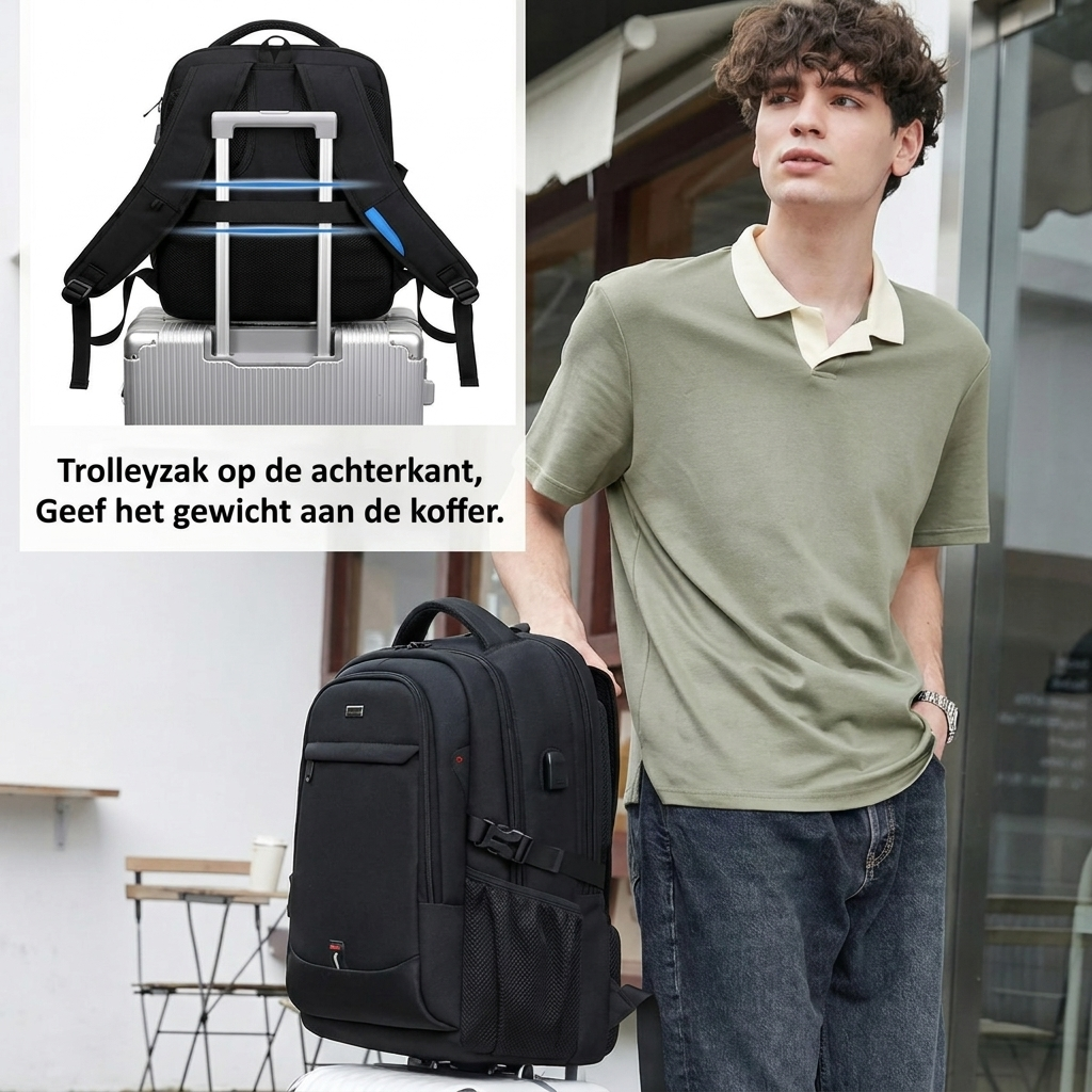 Wexler Travel Backpack | Water-Repellent, Laptop Friendly 5